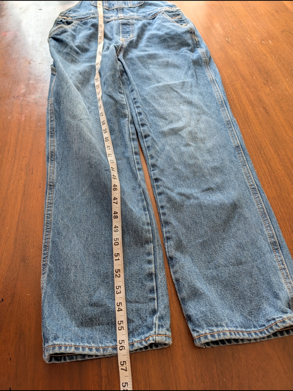 Old Navy Floral Embroidered Denim Overalls - 4 - Picture 11 of 12